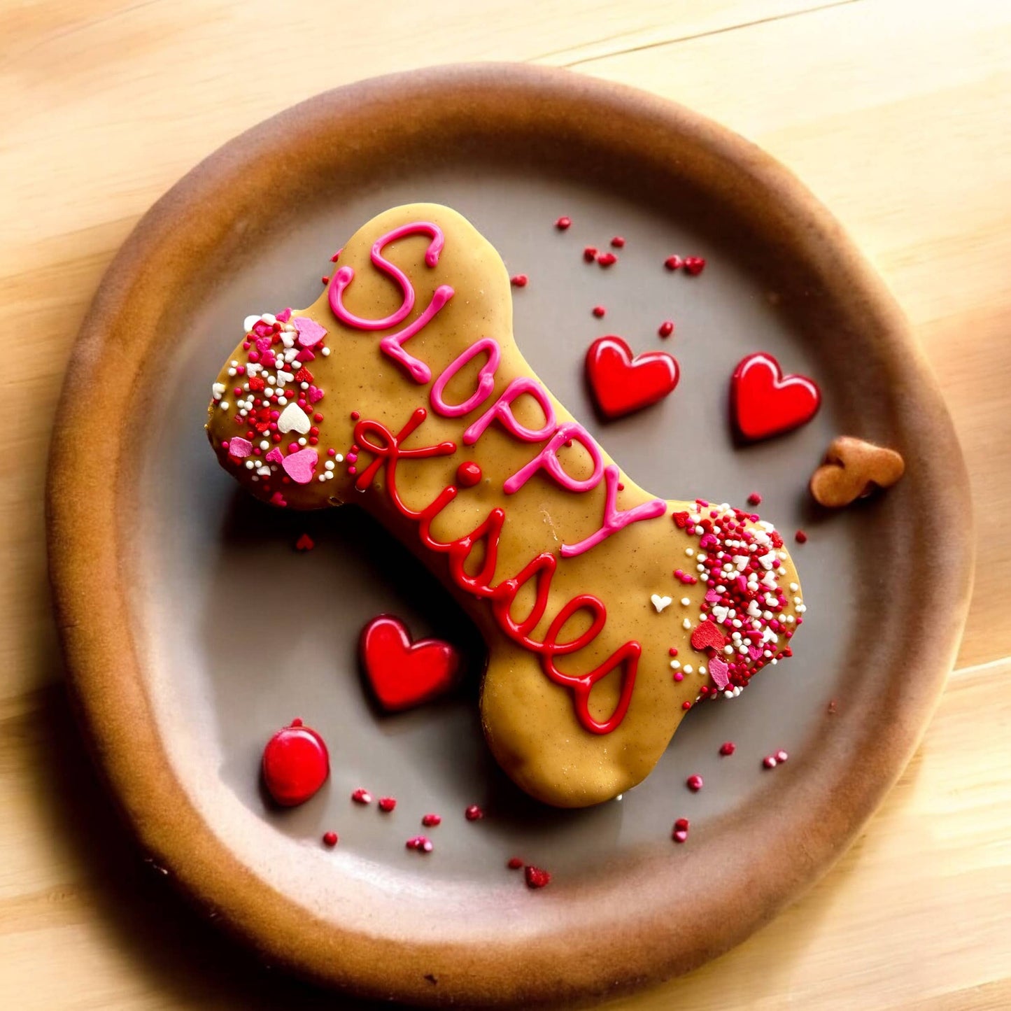 6 inch Sloppy Kisses PB bone dog treats