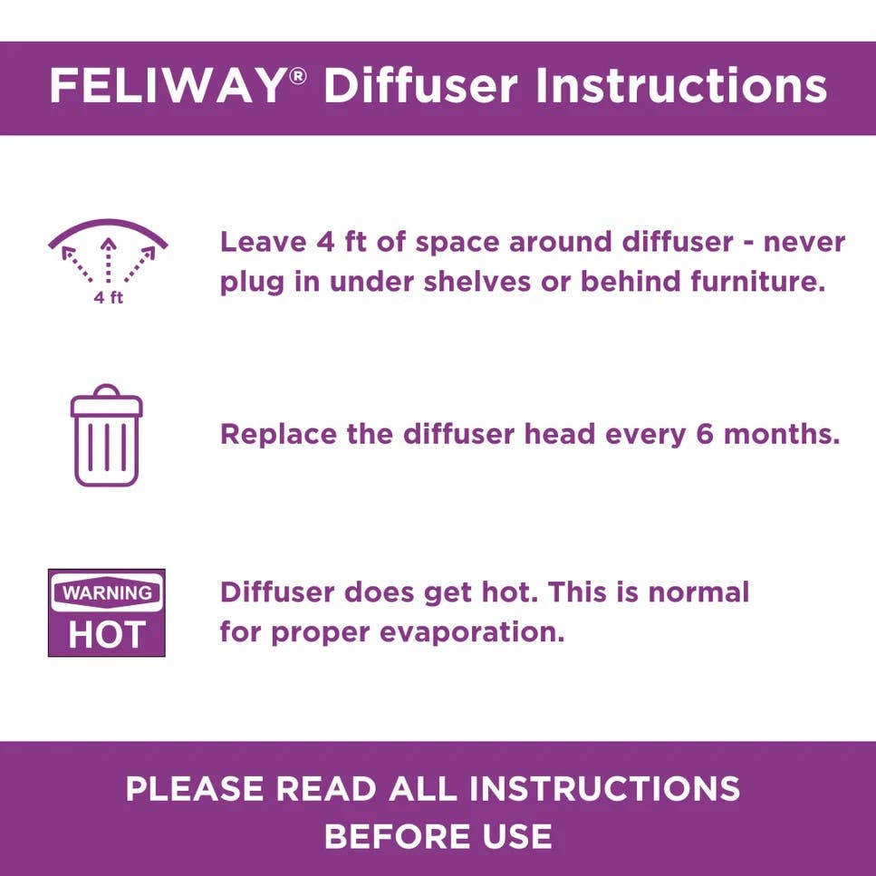 Feliway Classic Cat Calming Pheromone Diffuser 30 Day Kit