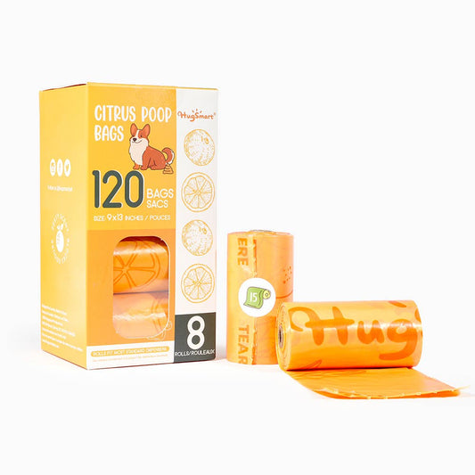 HugSmart Pet - Citrus
8 Rolls | 120 Bags