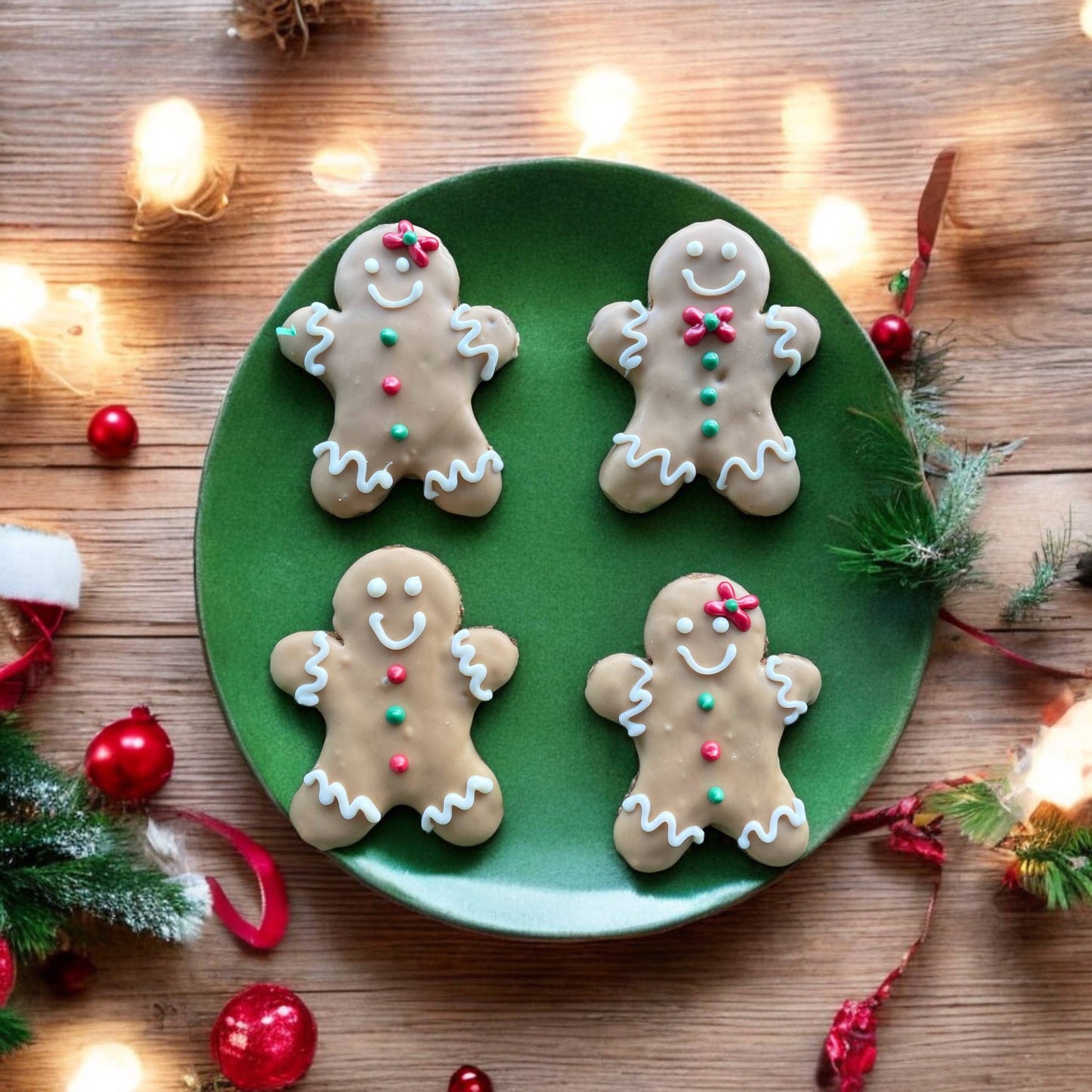Gingerbread Men Holiday dog treats