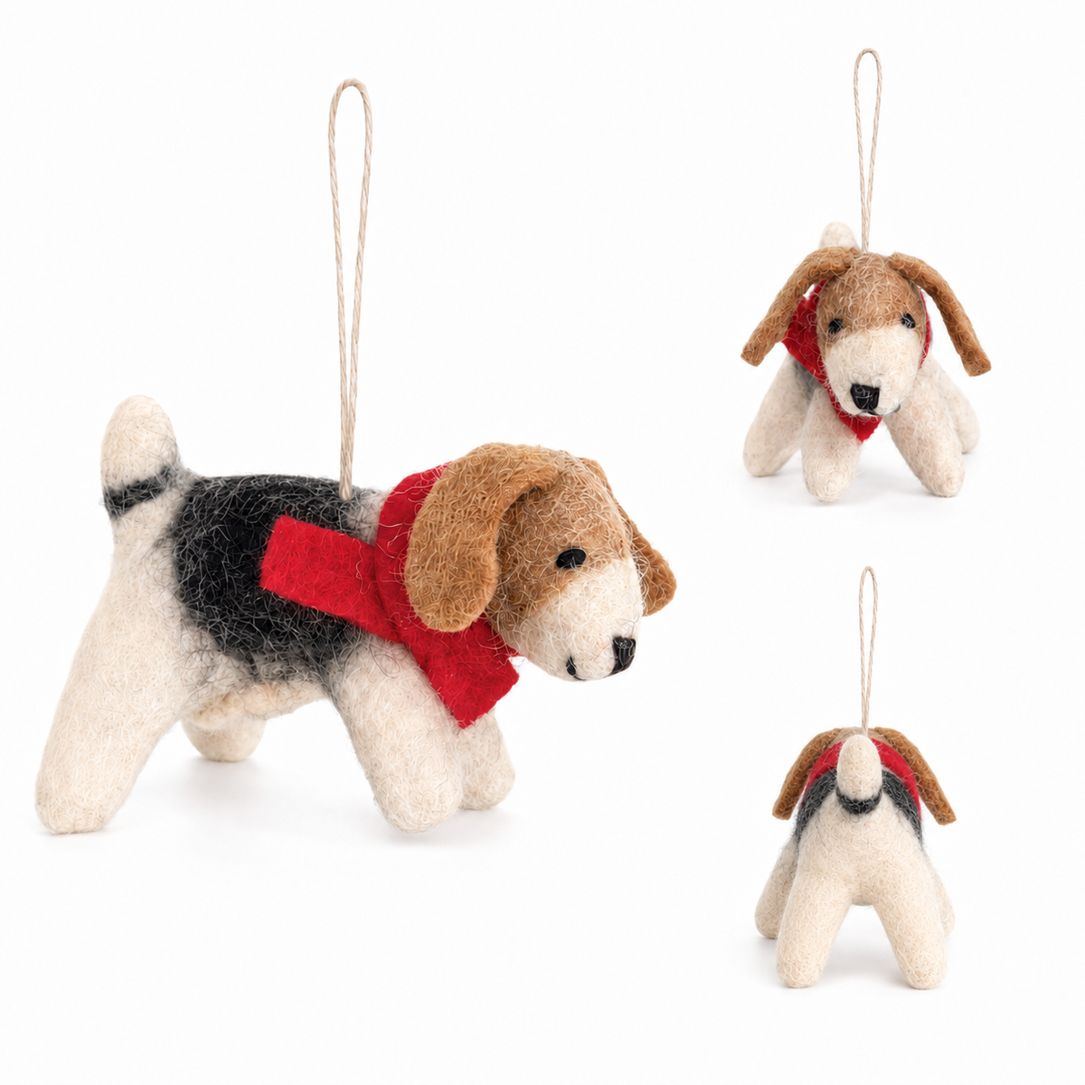 Felt Jack Russell Ornament