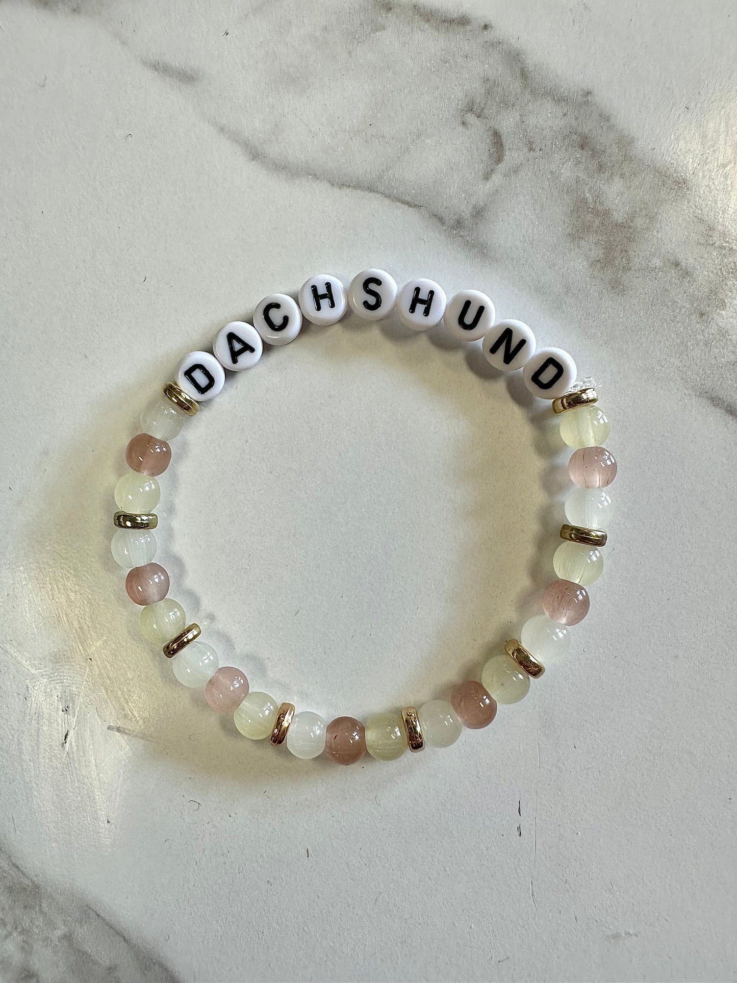 Dachshund Word Bracelet