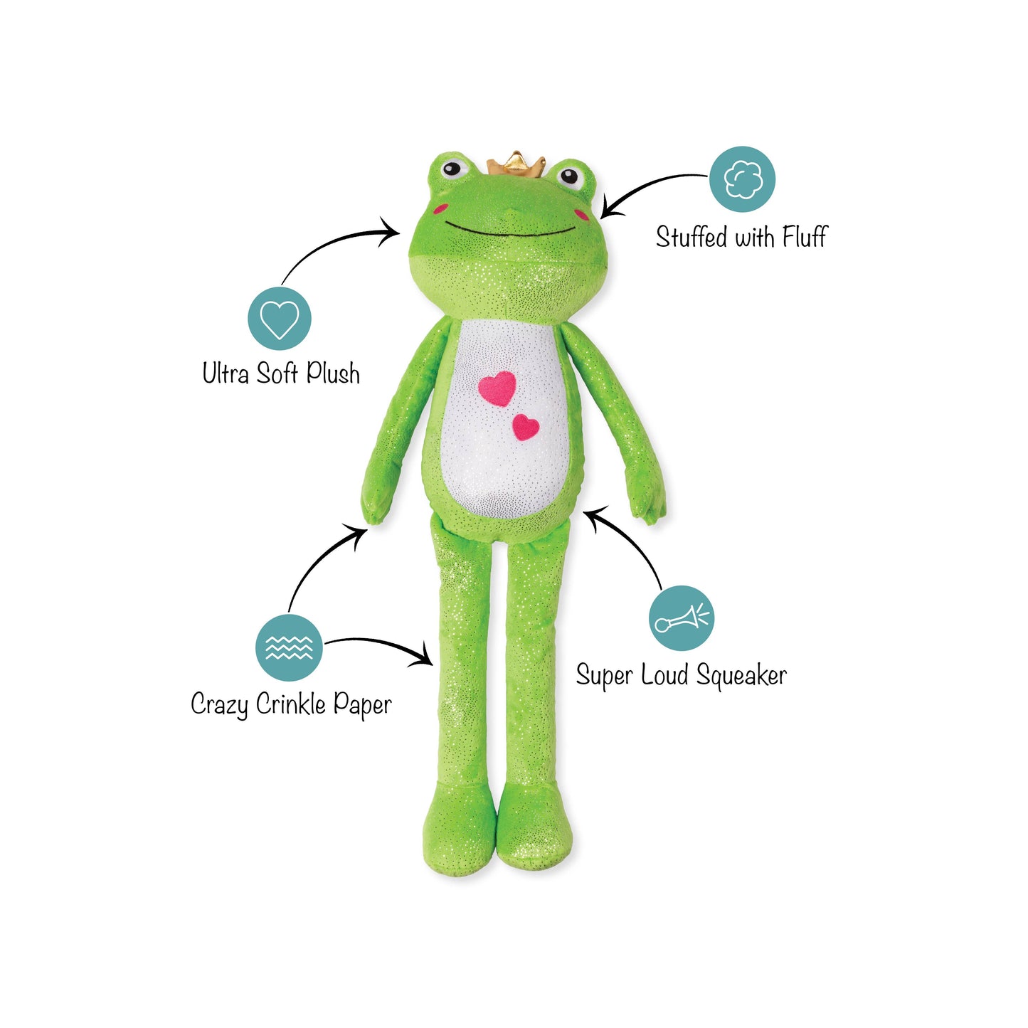 HOP INTO MY LIFE LARGE PLUSH DOG TOY