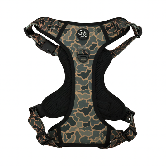 Step-In Large Dog Harness - BLACK DUCK CAMO