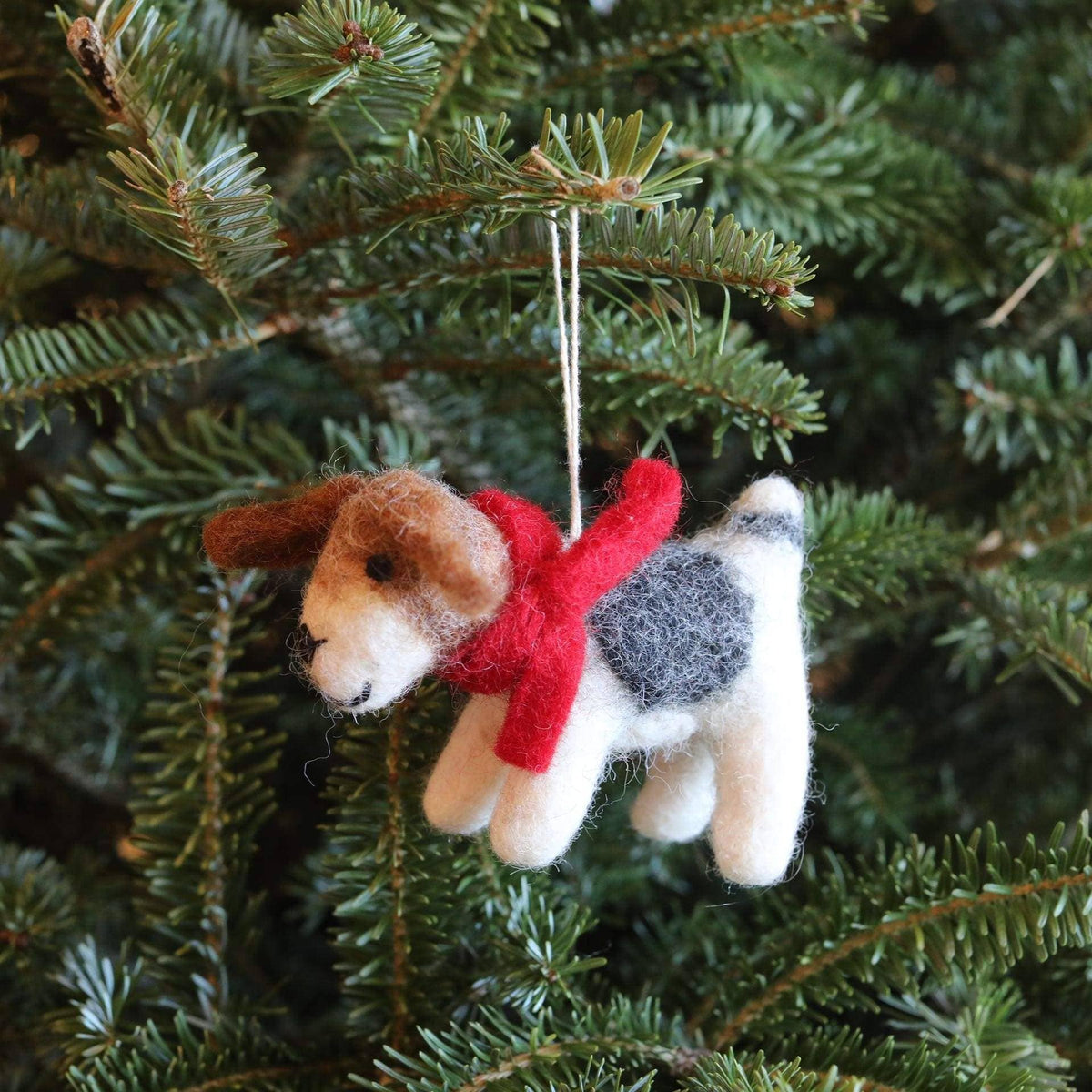 Felt Jack Russell Ornament