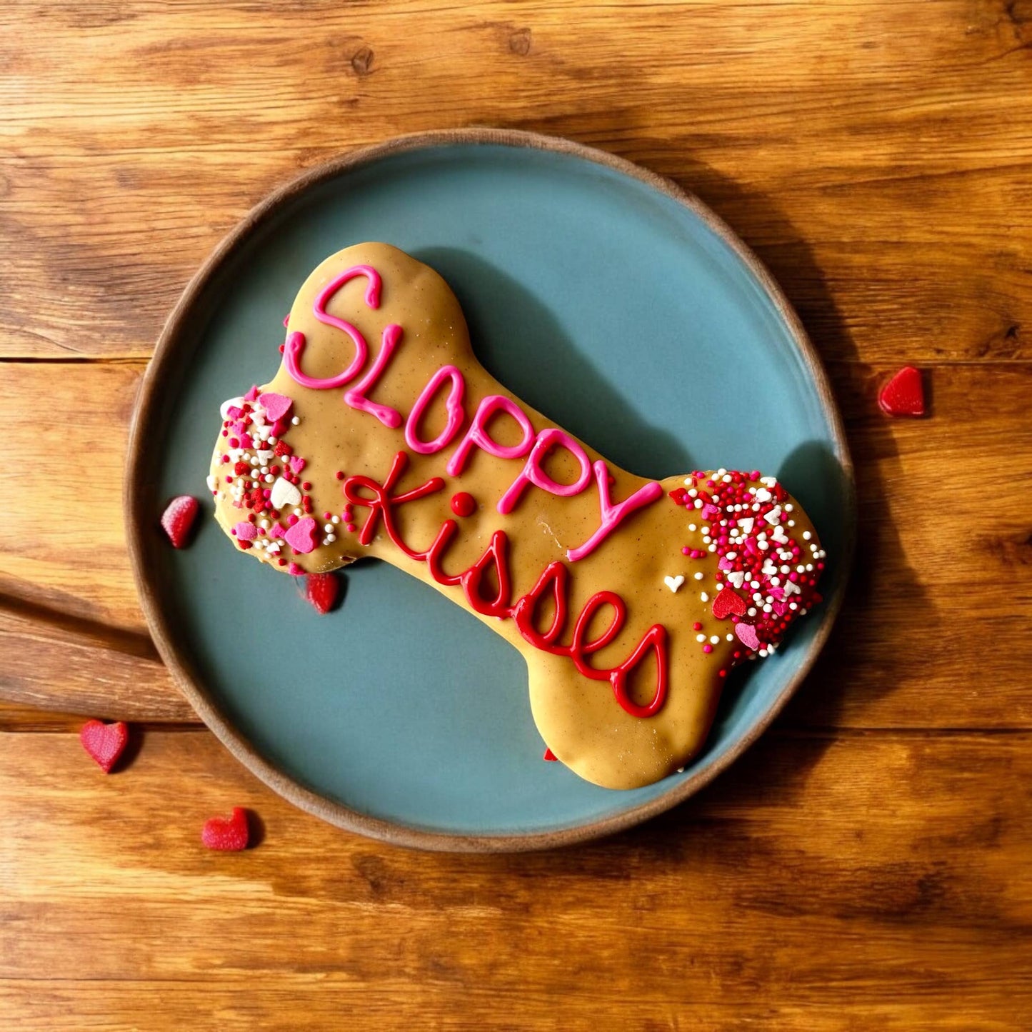 6 inch Sloppy Kisses PB bone dog treats