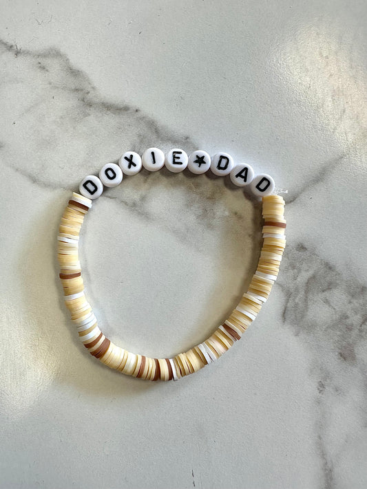 Doxie Dad Word Bracelet