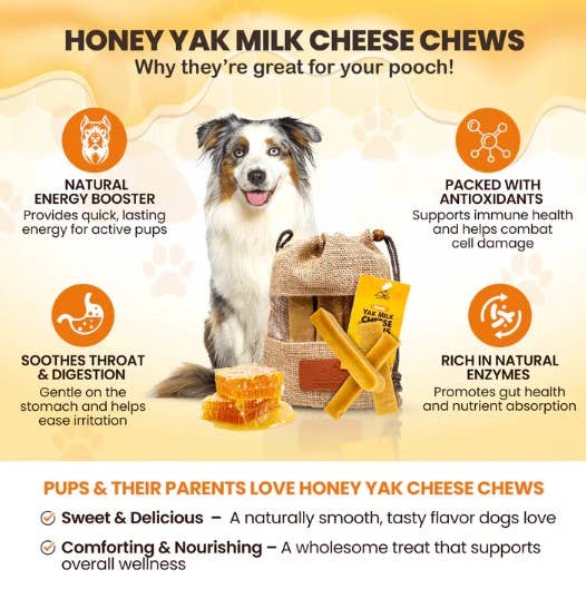 Honey Yak Milk Chews - Large Sized