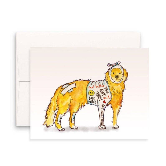 Injured Dog - Sympathy Card