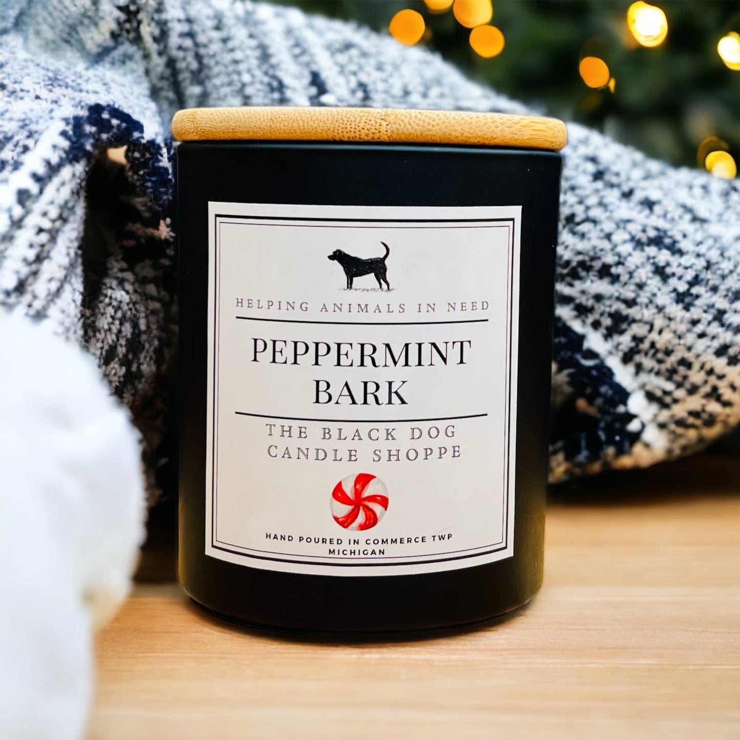 Christmas Candle - Peppermint Bark