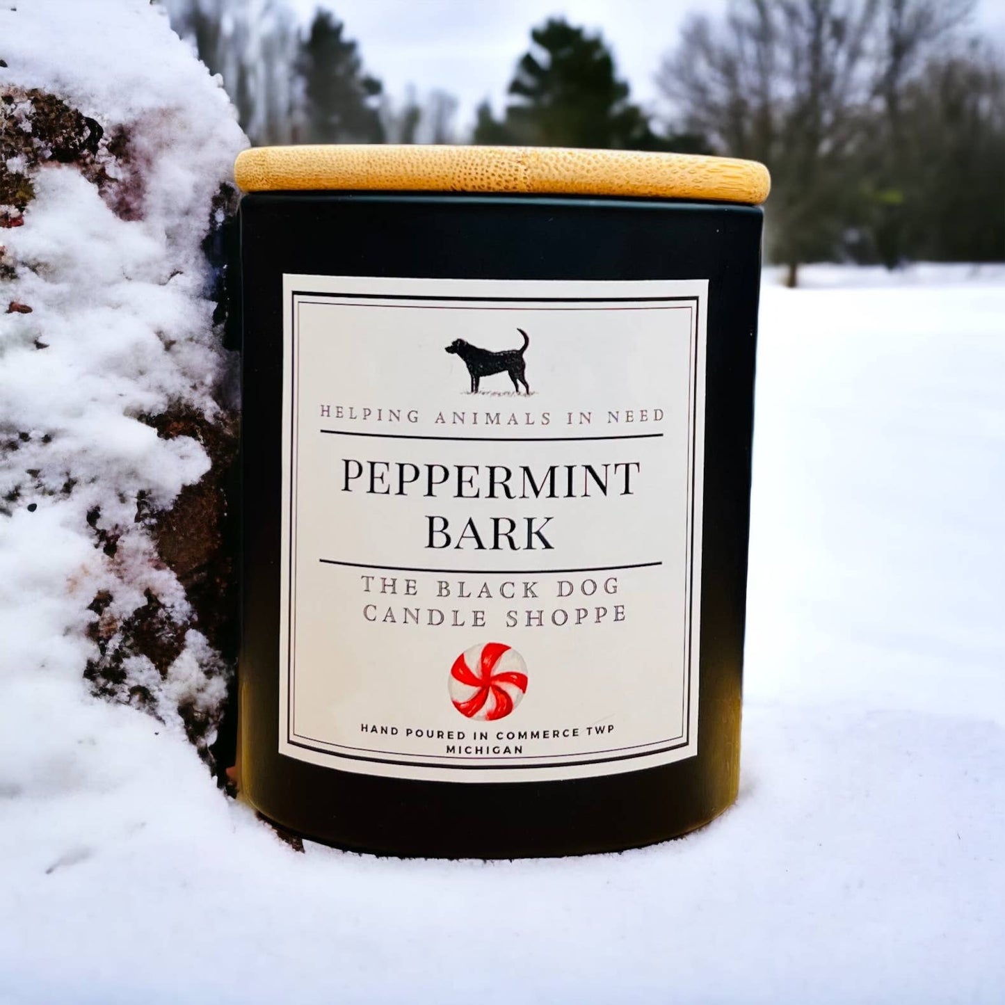 Christmas Candle - Peppermint Bark