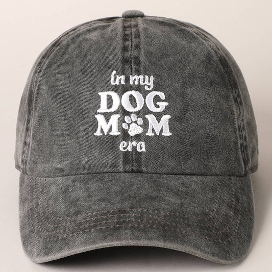 In My Dog Mom Era Embroidered Baseball Cap
