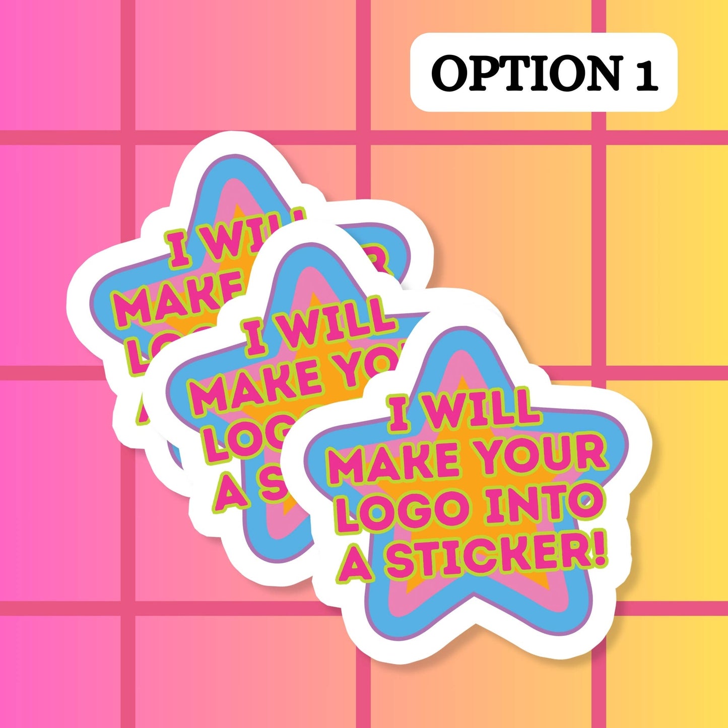 Custom Logo Waterproof Vinyl Sticker (Your Design)