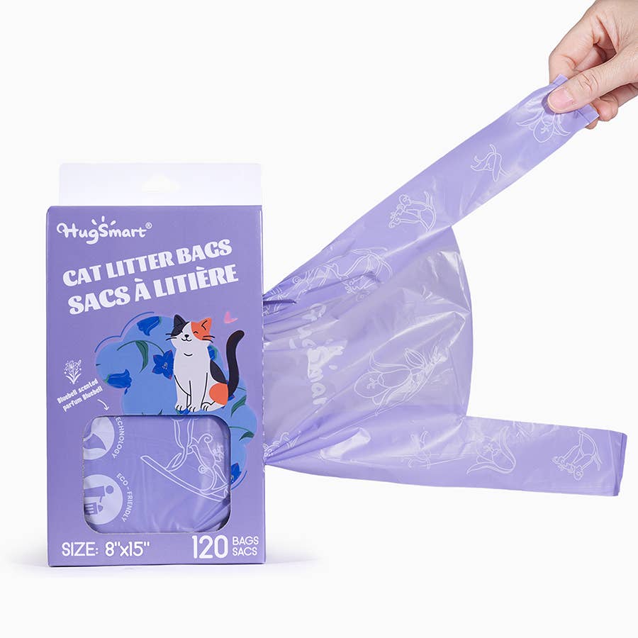 HugSmart Pet - Cat Litter Bag  | Bluebell Scented 120pcs