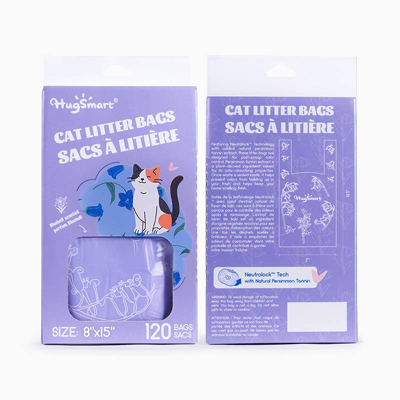 HugSmart Pet - Cat Litter Bag  | Bluebell Scented 120pcs