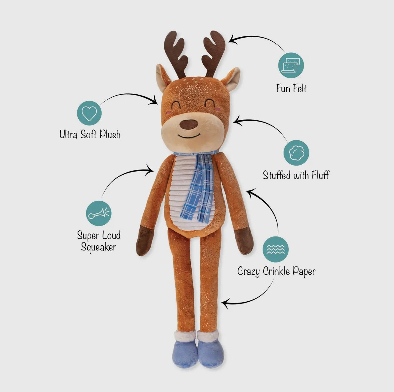 Dashin' Around Large Plush Dog Toy