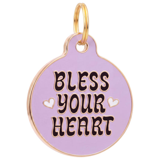 Sassy Dog Tag Charm & Pet ID Tag - Bless Your Heart