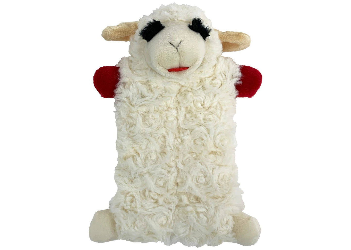 Lamb Chop Squeaker Mat Plush Dog Toy 9"