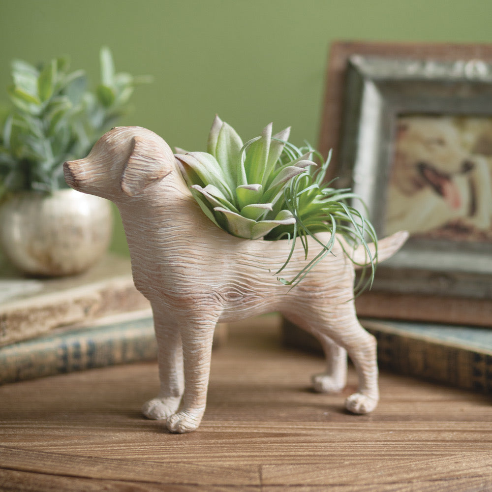 Puppy Resin Planter