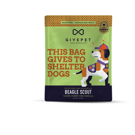 GivePet Dog Treat Soft & Chewy Beagle Scout 6 oz