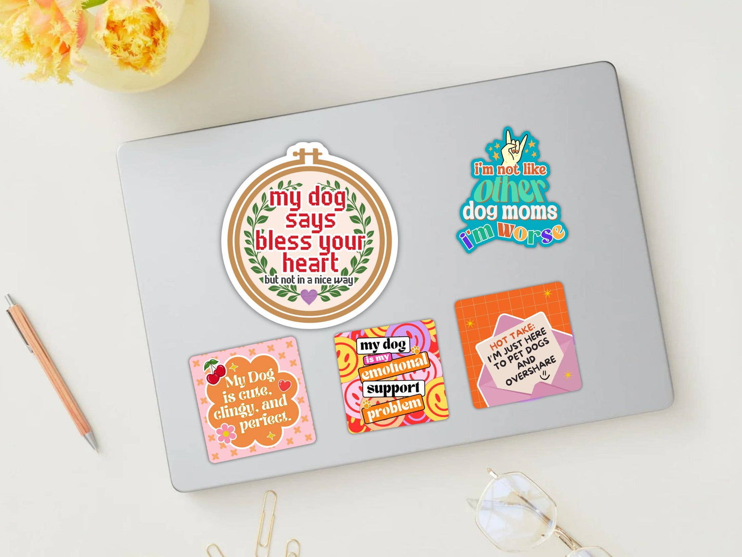 Funny Dog Sticker - Not Like Other Dog Moms 🤘 