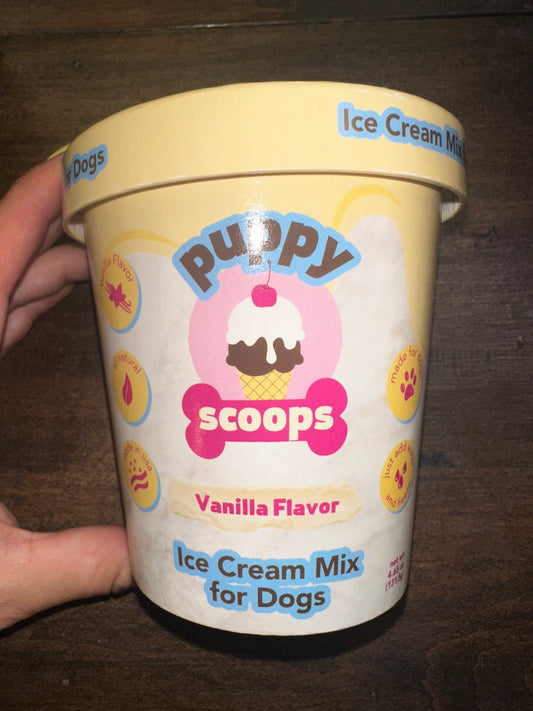 Puppy Scoops Vanilla Ice Cream Mix 4.65oz (makes pint)