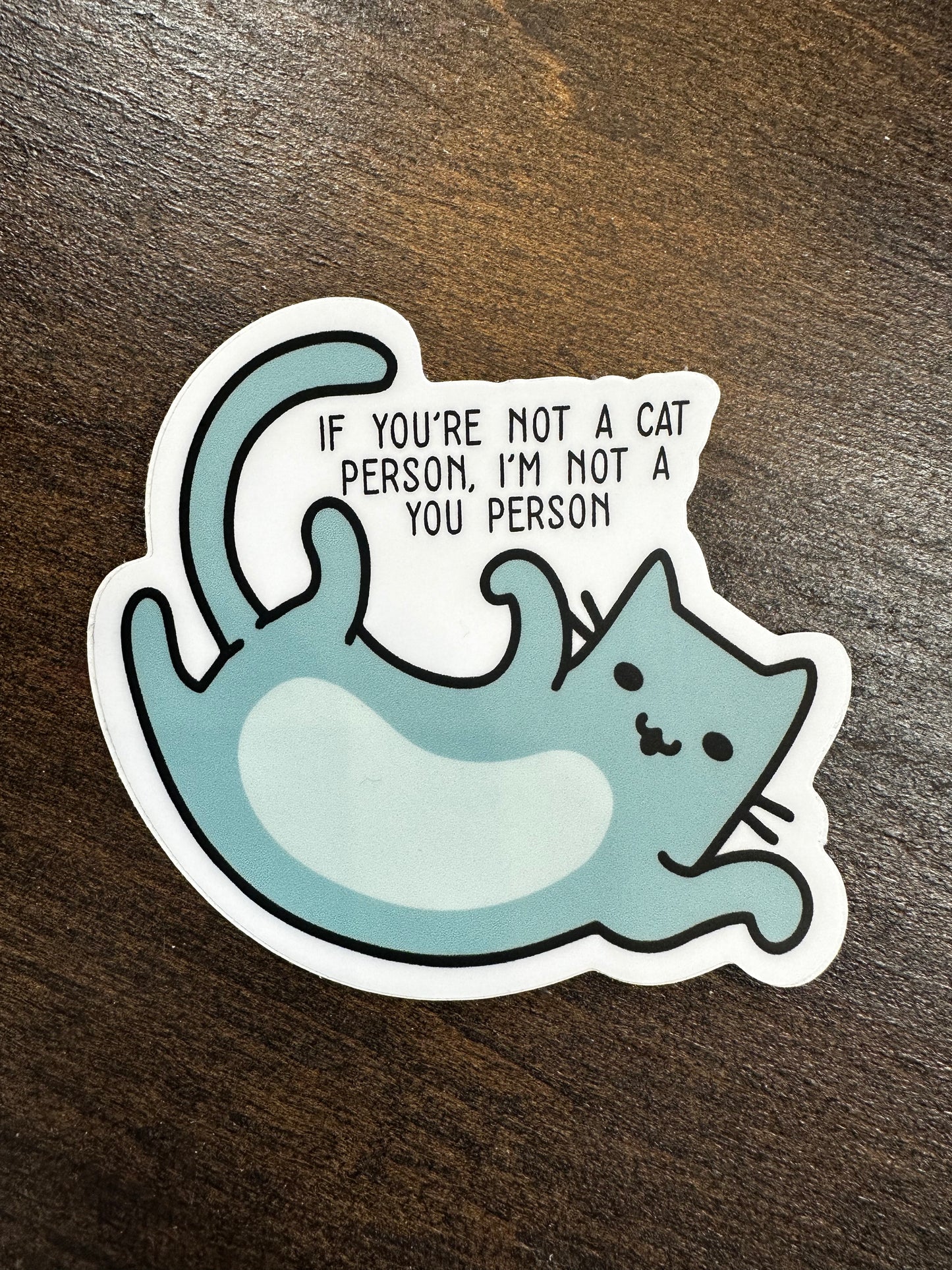 Cat Person Sticker