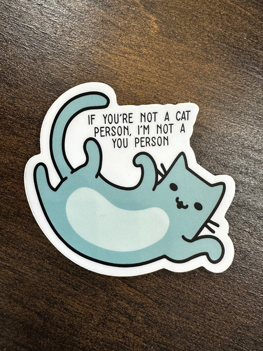 Cat Person Sticker