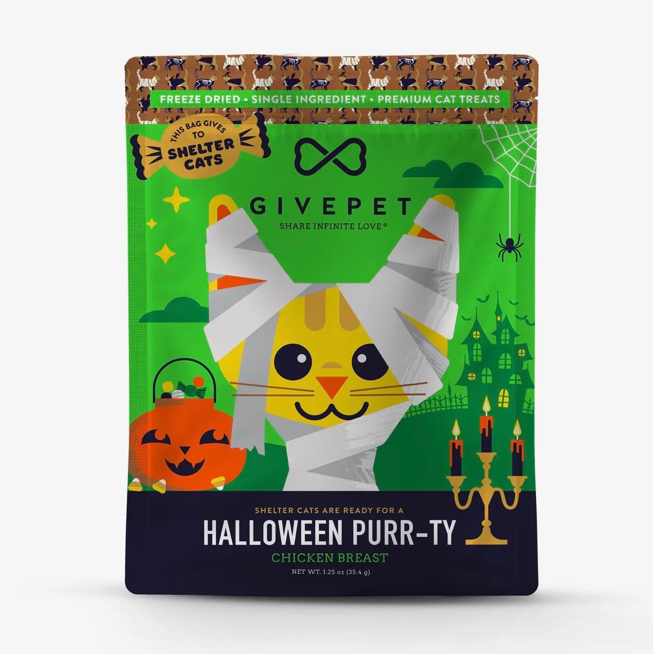 Givepet Halloween Purt-Ty -Freeze Dried Chicken Breast