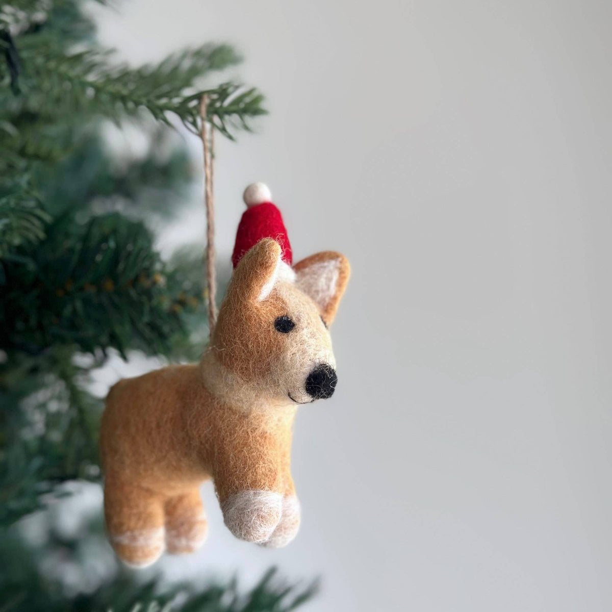 Felt Corgi Dog Ornament
