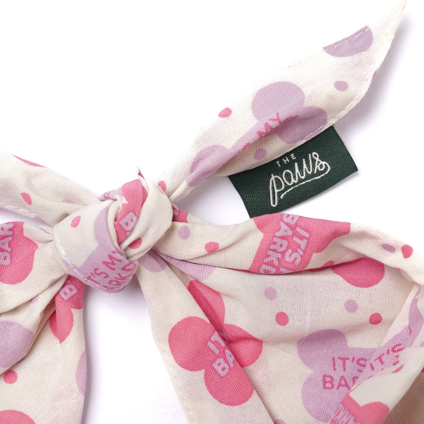 Let's Pawty in Pink Birthday Dog Bandana