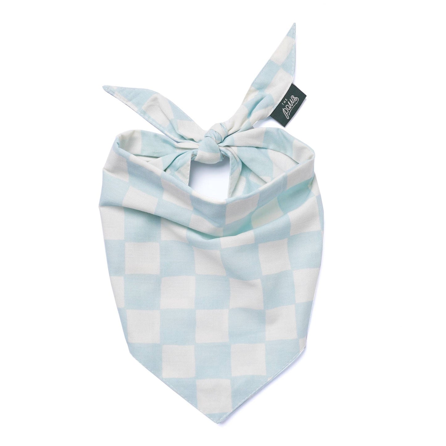 Blue Checker Dog Bandana