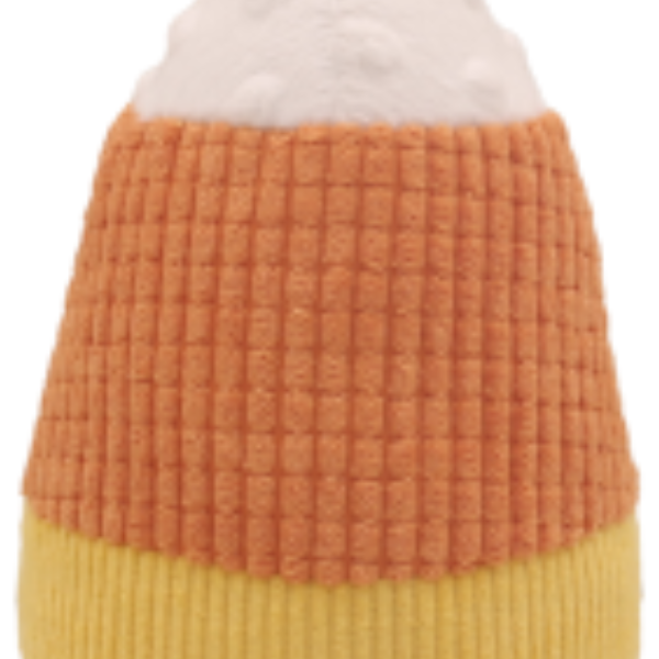 Midlee Plush Candy Corn Dog Toy- Set of 2