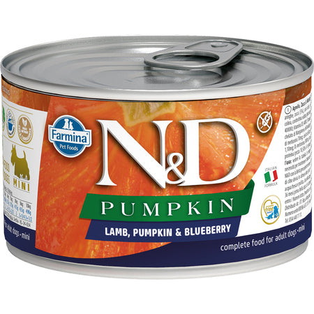 Farmina Dog Can GF
PUMPKIN Lamb & Blueberry
4.9 oz
