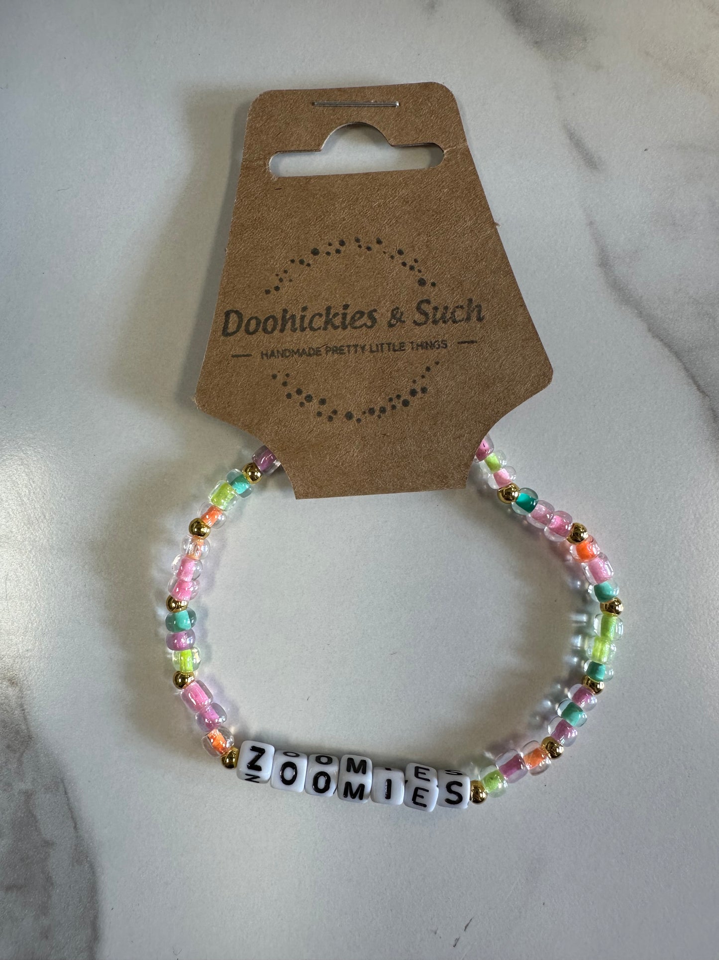 Zoomies Word Bracelet