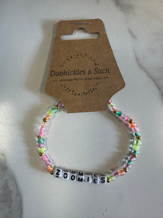 Zoomies Word Bracelet