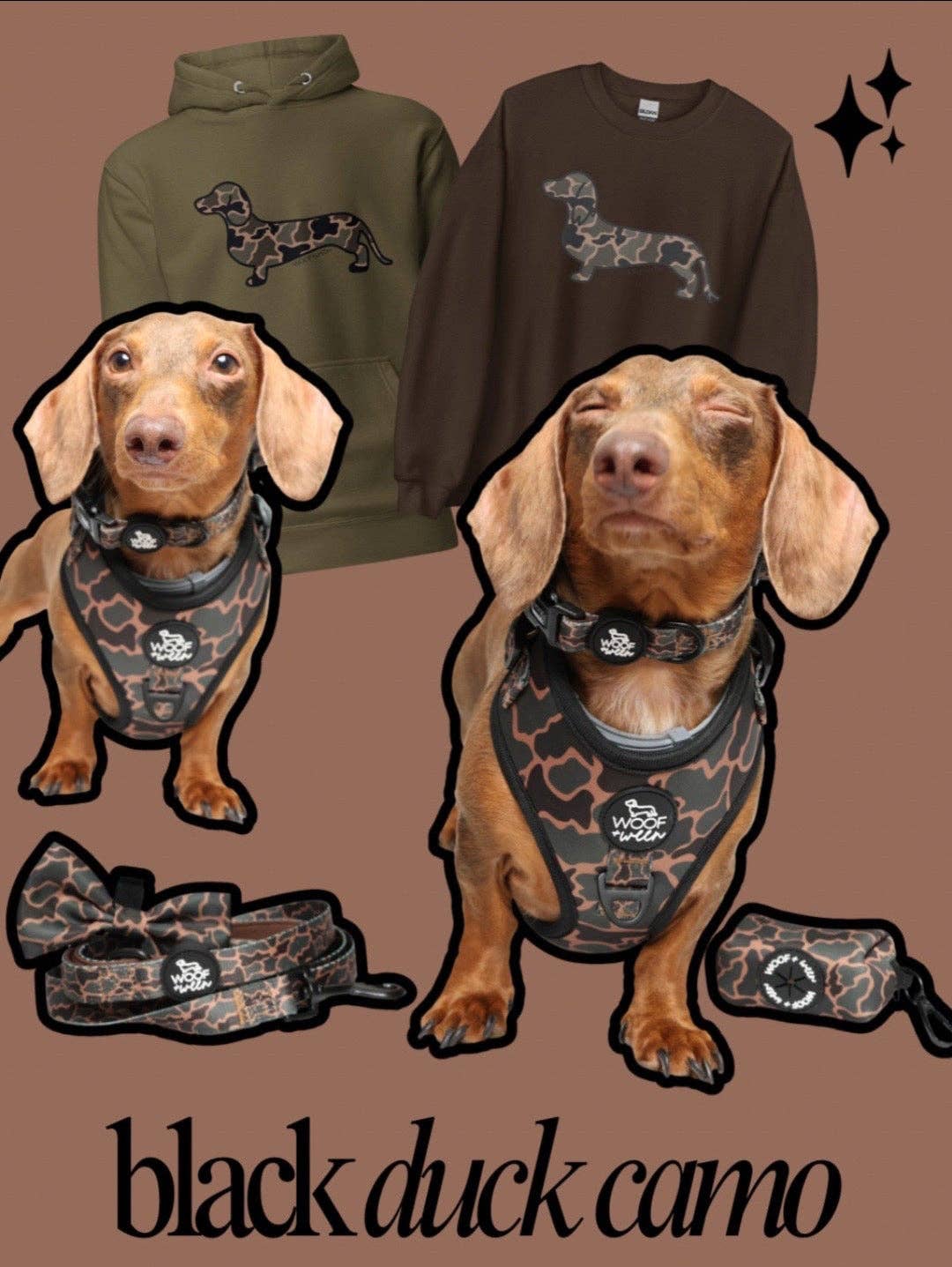 Adjustable Dog Harness - BLACK DUCK CAMO