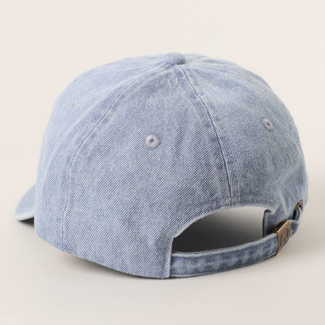 Australian Shepherd Embroidered Denim Baseball Cap