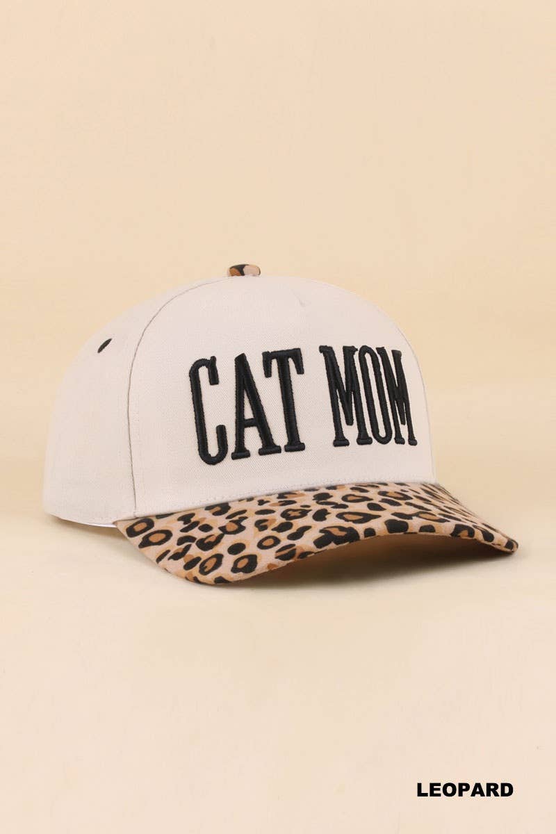 Cat Mom Cheetah Hat