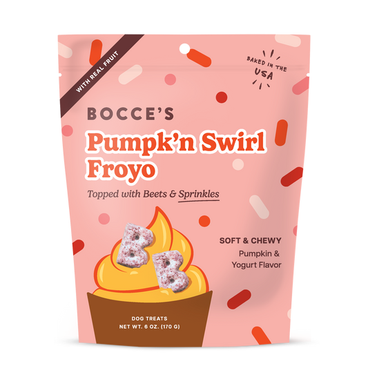 Bocce's Bakery Pumpk’n Swirl Froyo Soft & Chewy Dog Treats