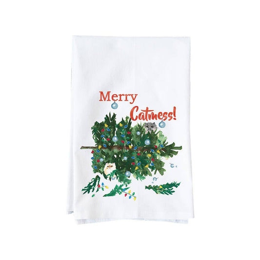Merry Catmess Kitchen Towel