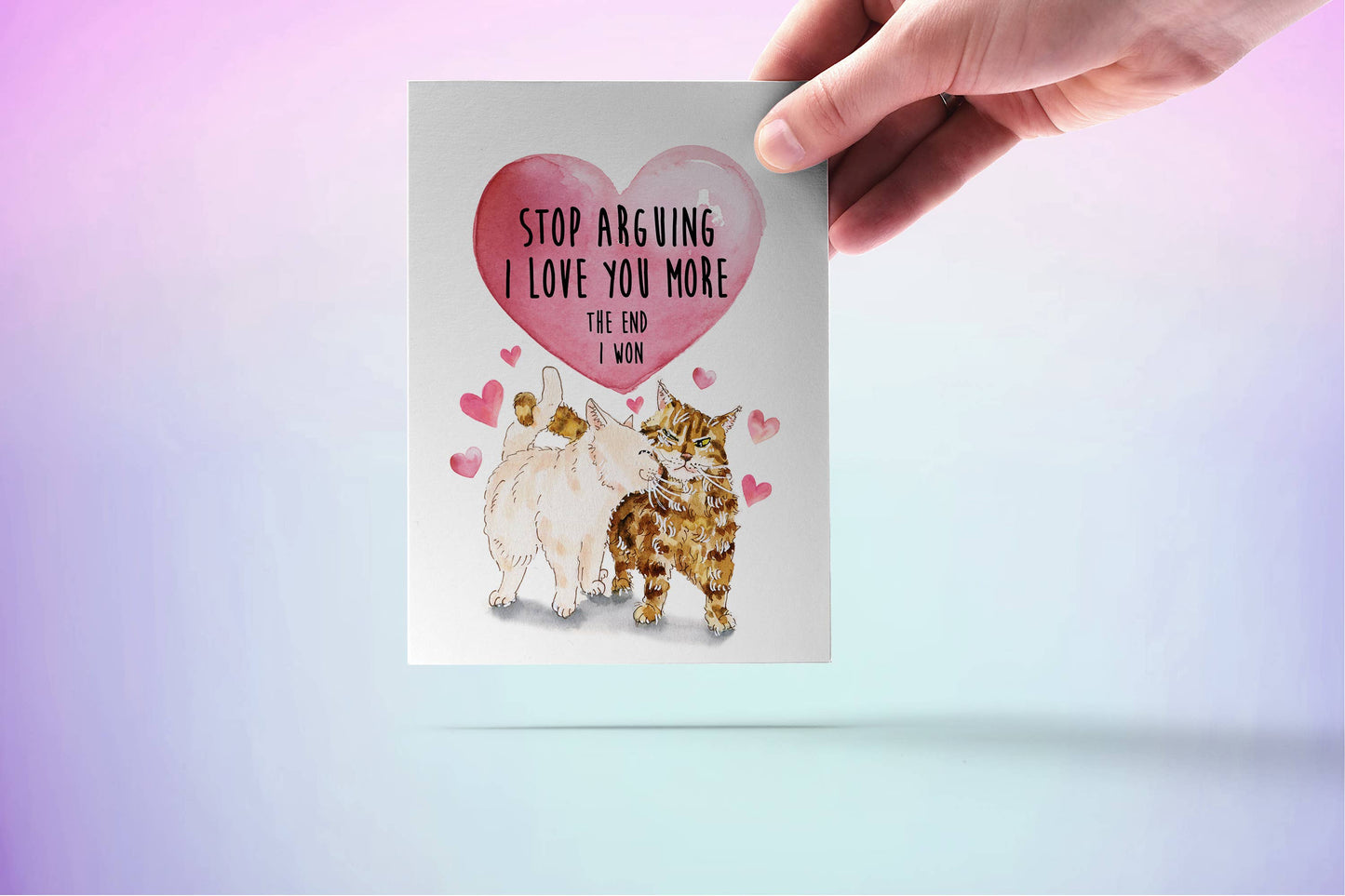 Love Argument Cats - Funny Anniversary Card