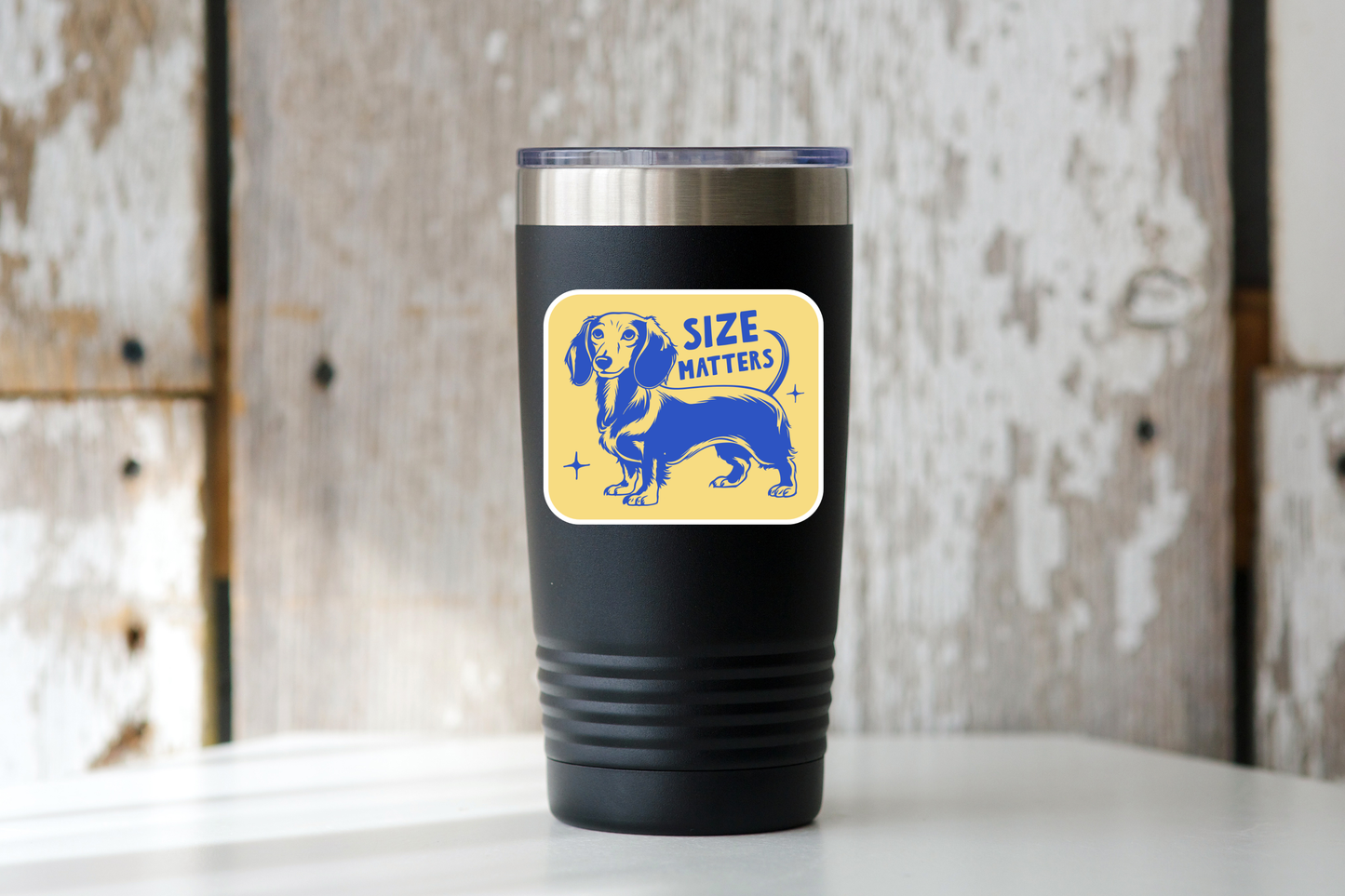 Size Matters Sticker - dachshund