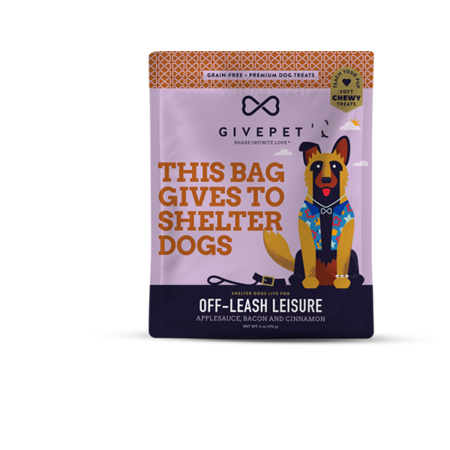 GivePet Dog Treat Soft & Chewy Off Leash Leisure 6 oz
