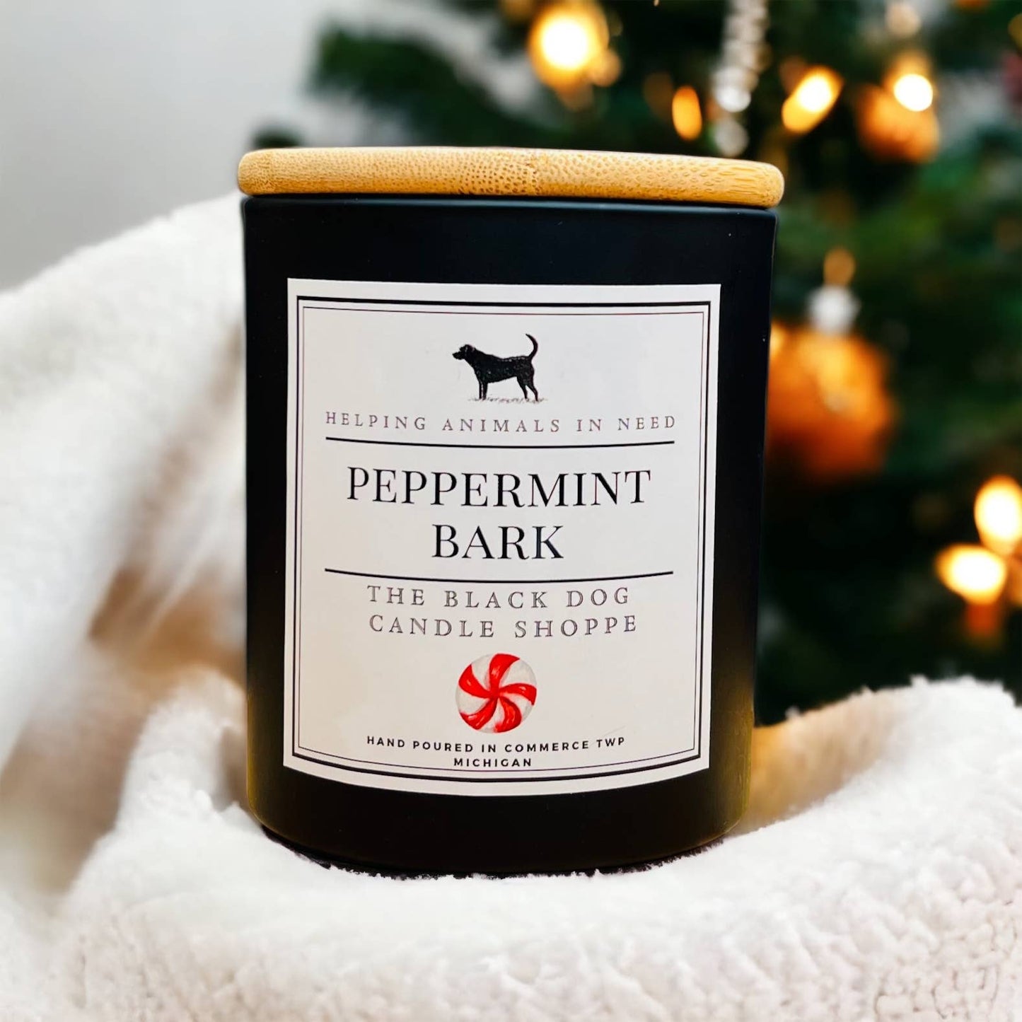 Christmas Candle - Peppermint Bark