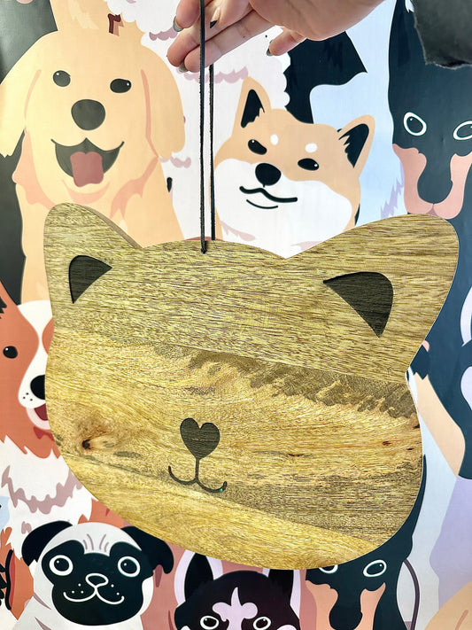 Cat Wood Charcuterie Board