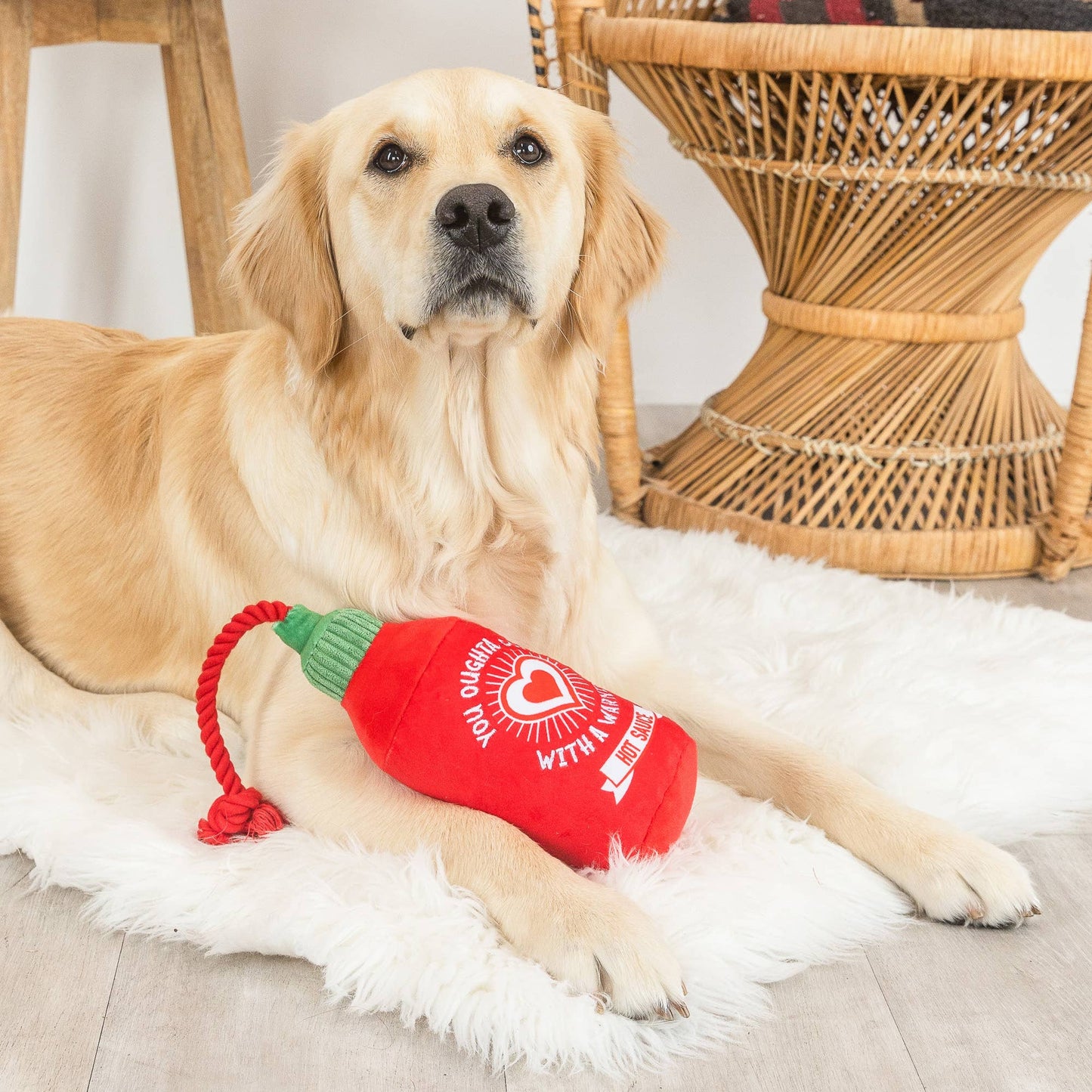 HEARTS ON FIRE Dog Toy