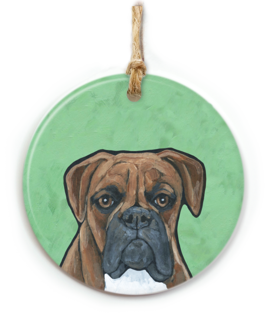 Boxer Dog Ornament