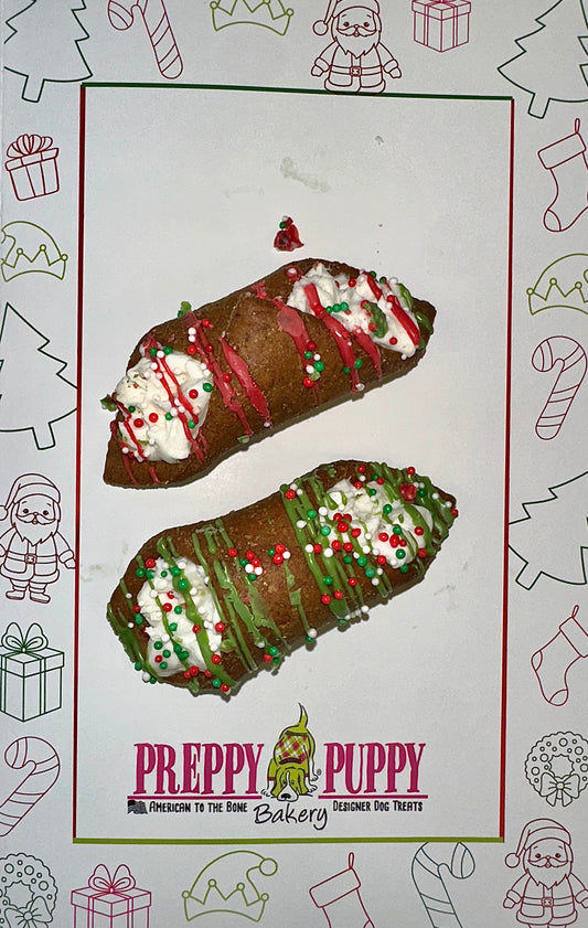 Christmas Dog Cannoli (assorted)