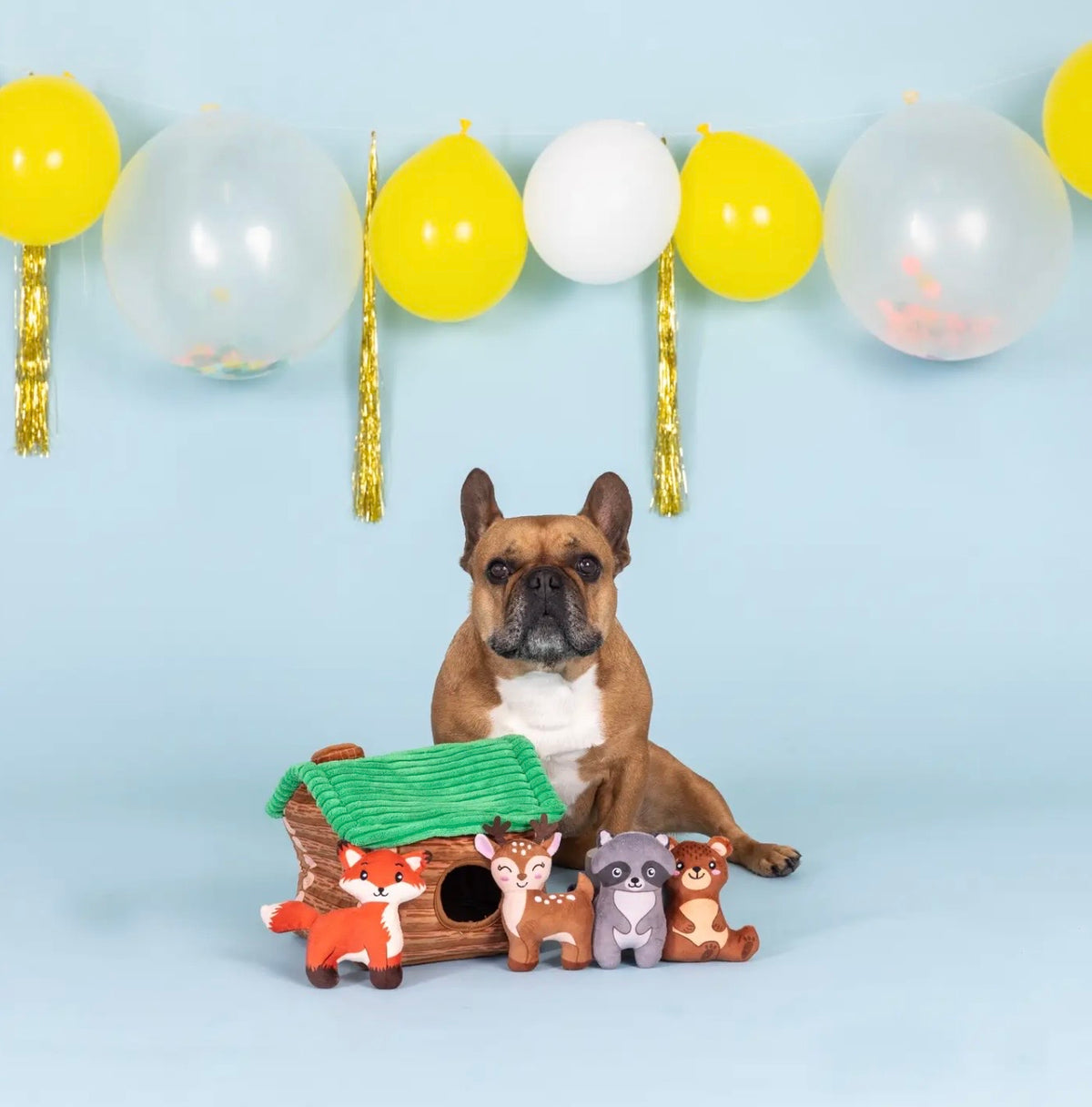 On Cabin Time Puzzle Plush Dog Toy